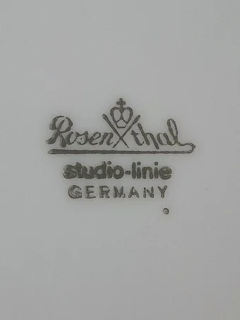 Green stamped mark reading Rosenthal studio-linie GERMANY