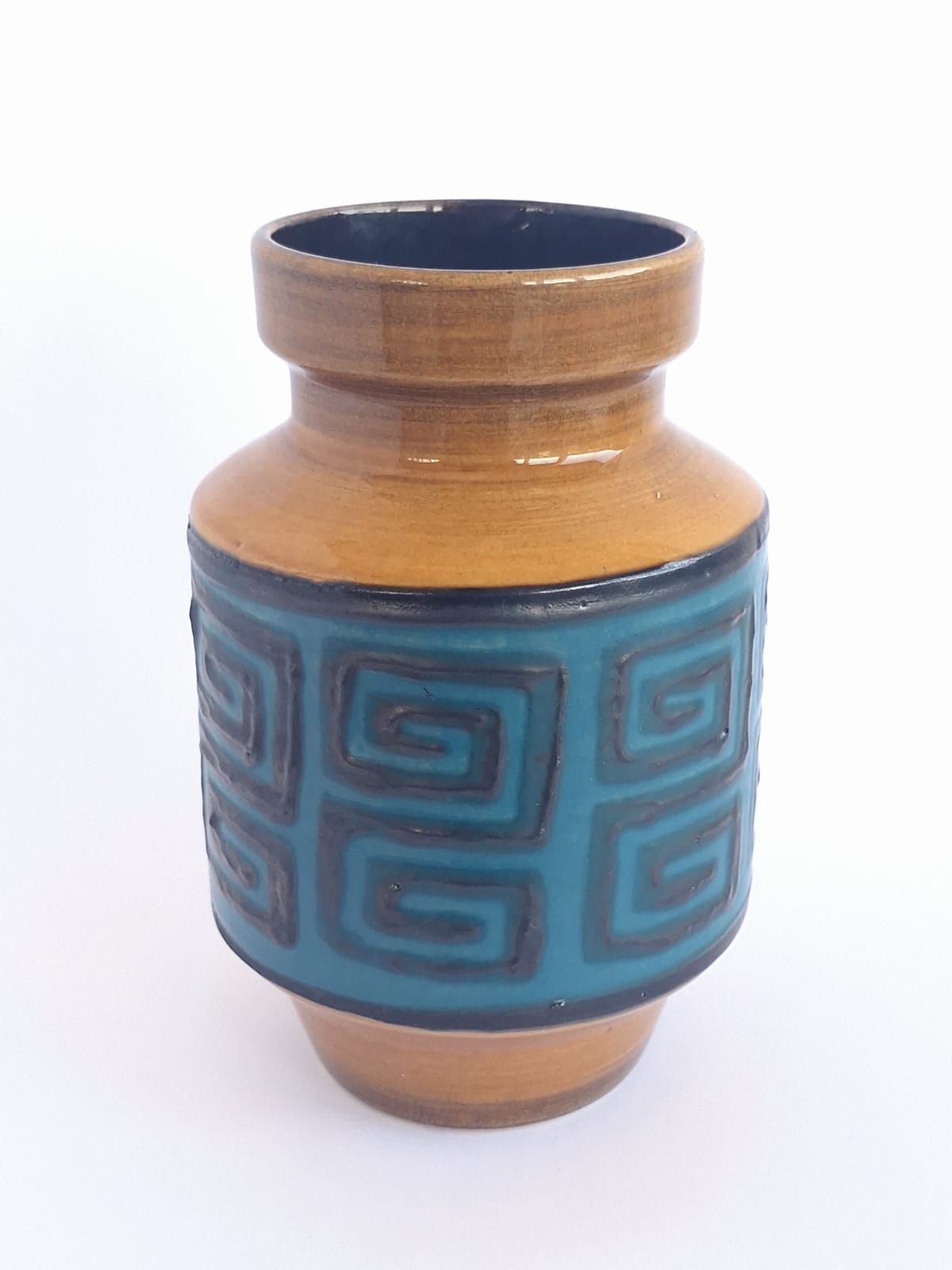 Greek key vase