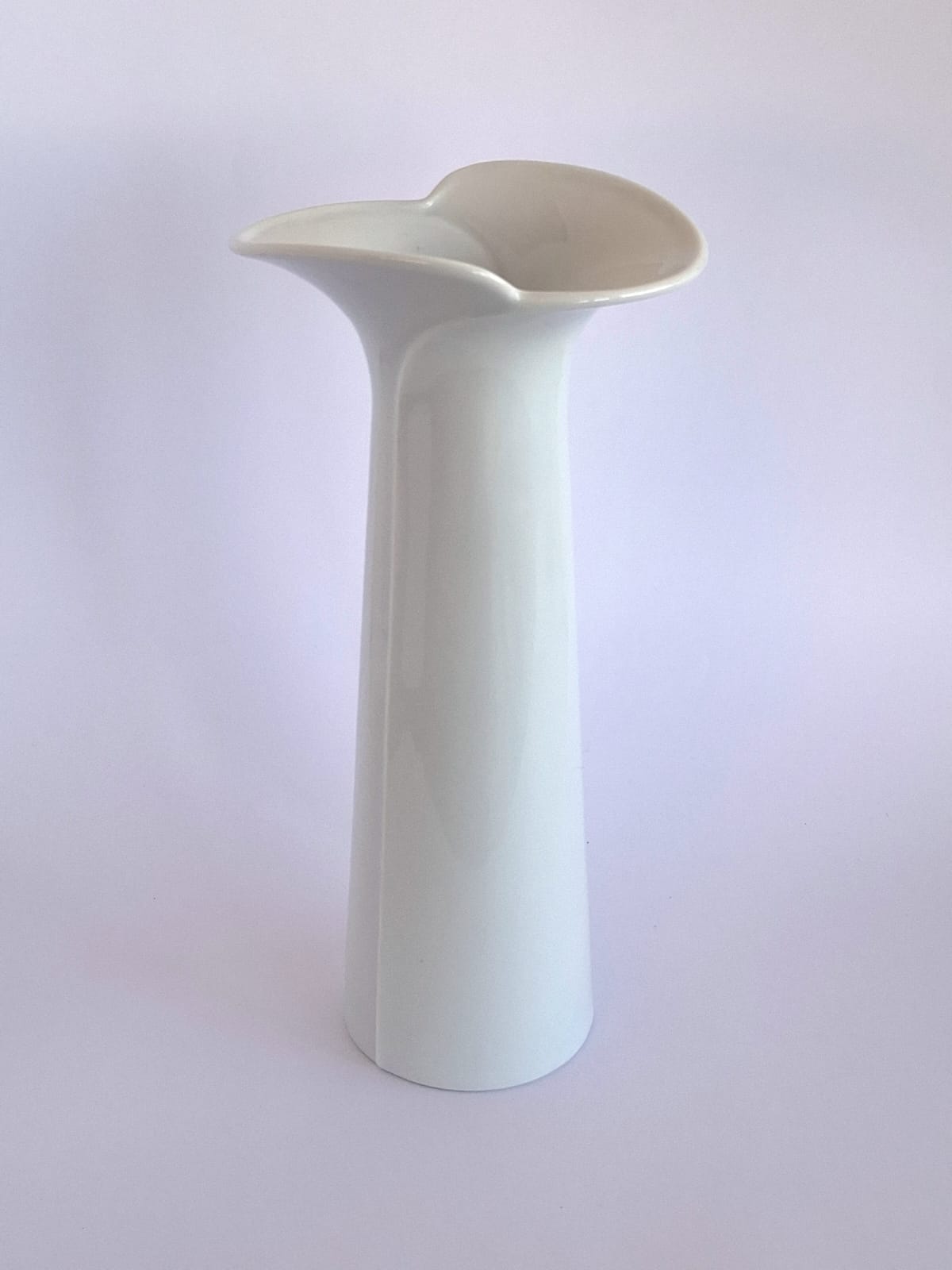 White porcelain vase